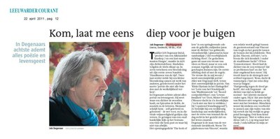 Over het werk van Job Degenaar, Recensies - een late greep (Part II)